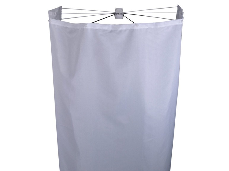 Gehe zu Vollbildansicht: Ridder Duschfaltkabine Ombrella Textil Madison 210x180 cm weiß - Bild 1