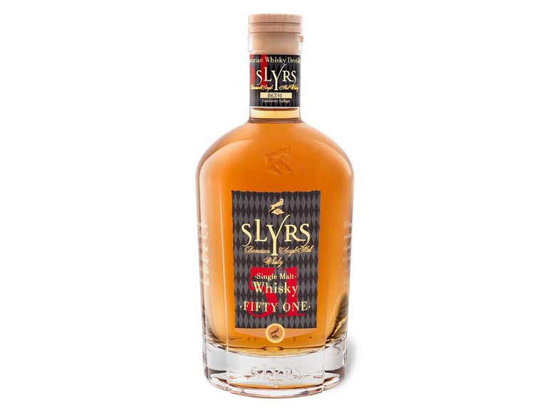 Slyrs 51 Whisky Fifty 51% Bavarian One Malt Vol Single