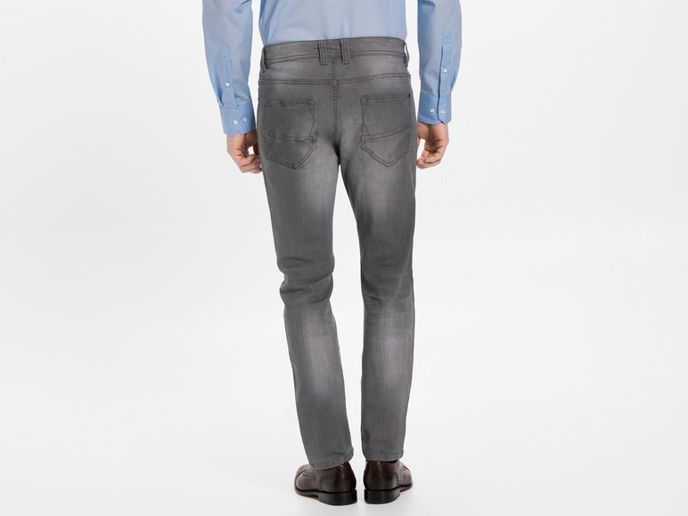 Gehe zu Vollbildansicht: LIVERGY® Jeans Herren, Slim Fit, 5-Pocket-Style, mit Knopfverschluss, hoher Baumwollanteil - Bild 6
