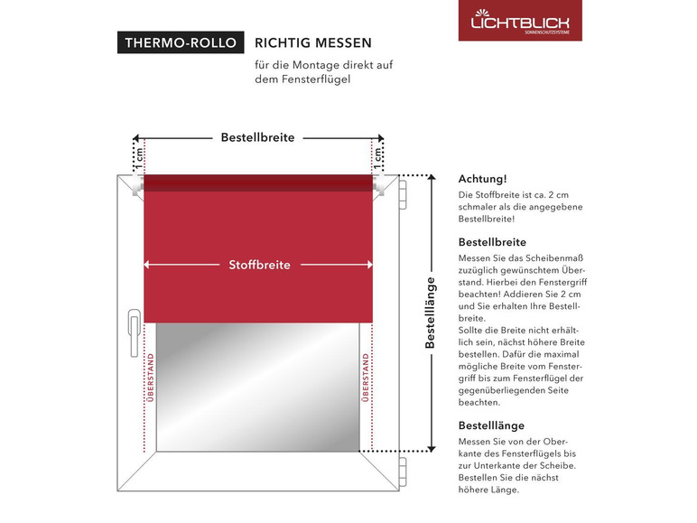 Gehe zu Vollbildansicht: Lichtblick Thermo-Rollo Klemmfix, ohne Bohren, ab 45 x 150 cm - Bild 55