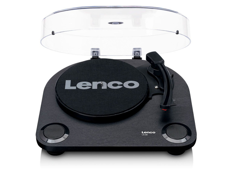 Gehe zu Vollbildansicht: Lenco LS-40 Plattenspieler im Holzgehäuse mit integrierten Lautsprechern - Bild 2