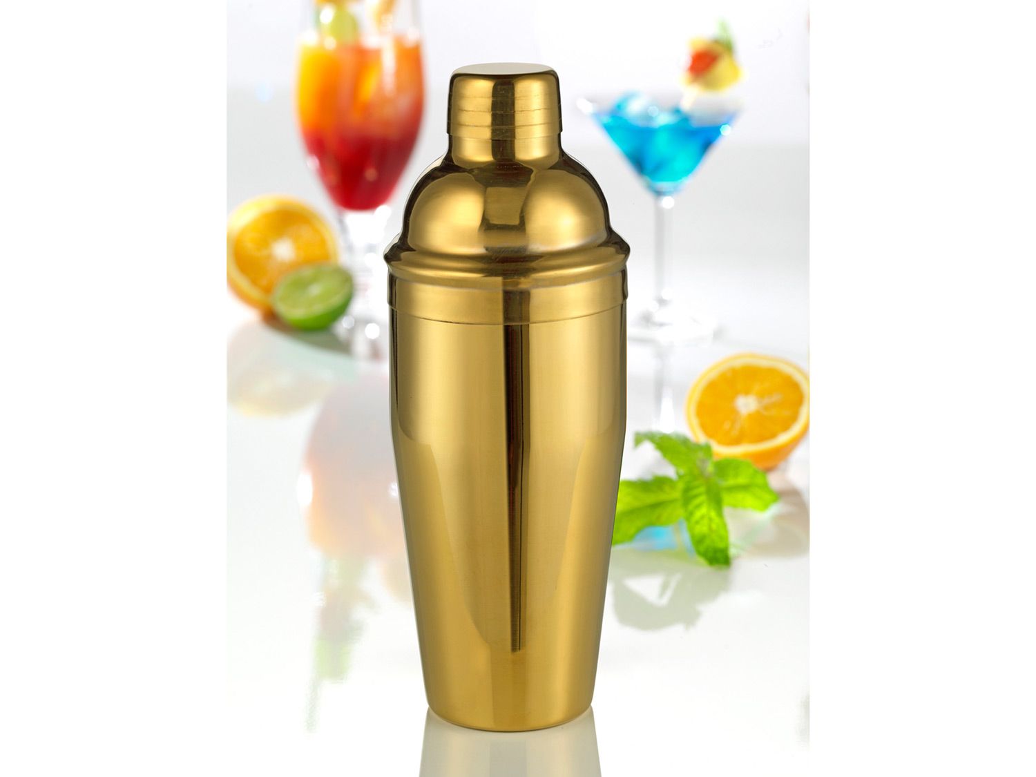 Esmeyer Cocktailshaker Edelstal mit ca. 750ml Fassungsvermögen (gold)