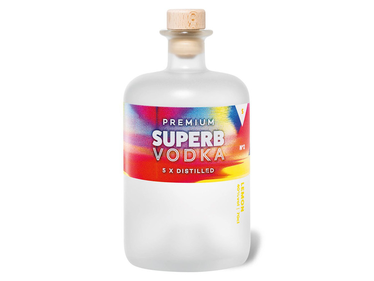 40% Zitrone Vodka Premium Superb Vol