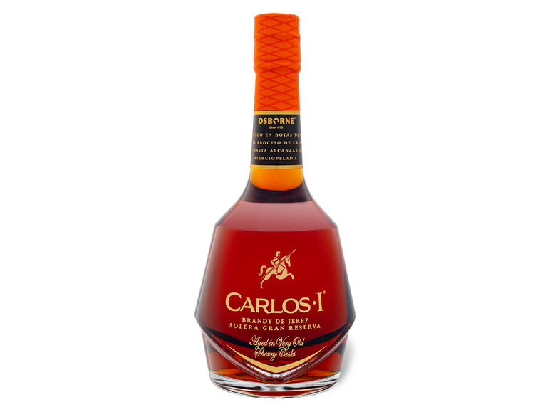 de Geschenkbox Osborne Solera mit Reserva Jerez 40% I Carlos Casks Gran Sherry Vol Brandy