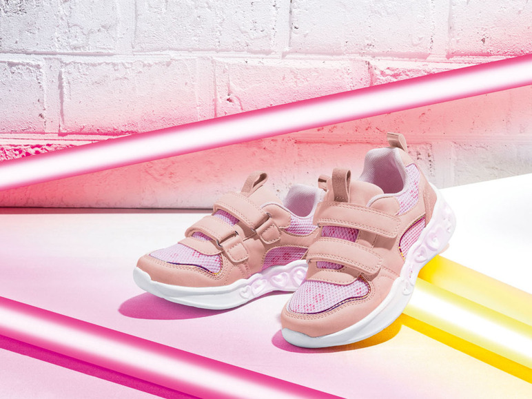 Gehe zu Vollbildansicht: lupilu® Kleinkinder Mädchen Sneaker, mit Blink-Effekt - Bild 48