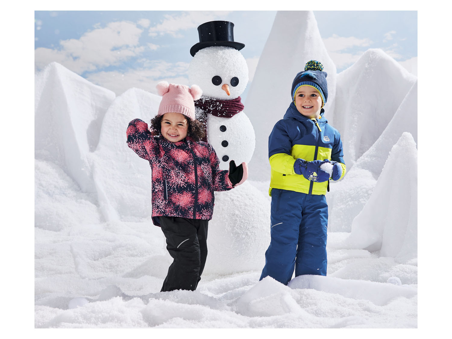 lupilu® Kleinkinder mit Jungen Kinnschutz Skijacke