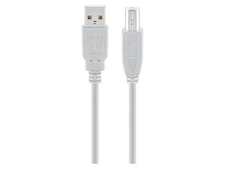 Kabel, weiß, m Goobay -A 1,8 USB USB-B auf