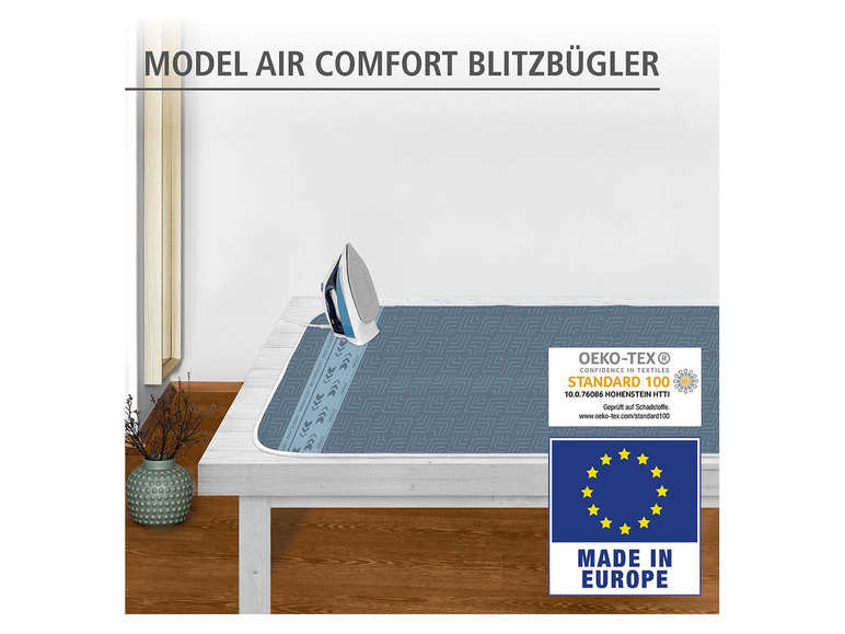 Wenko Bügeldecke »Air Comfort« Blitzbügler, dampfbügelgeeignet