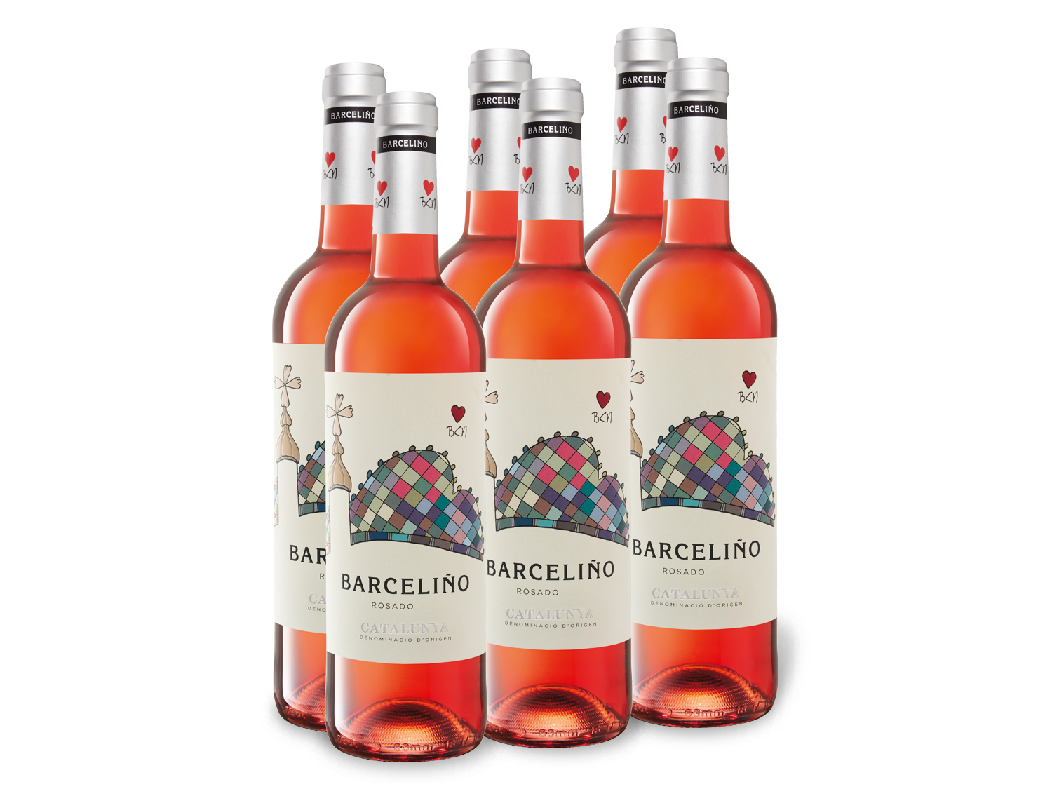 6 x 0,75-l-Flasche Weinpaket Barceliño Catalunya DO trocken, Roséwein