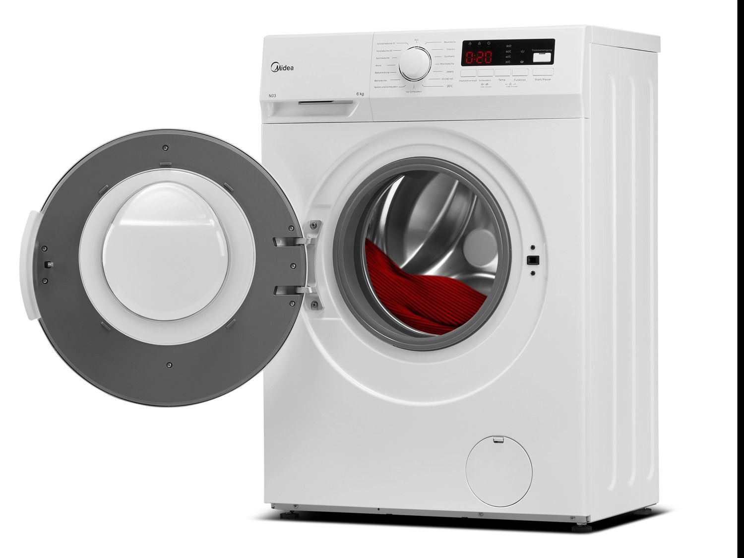 Midea Waschmaschine »MFNEW60-105« EEK: E kg 6