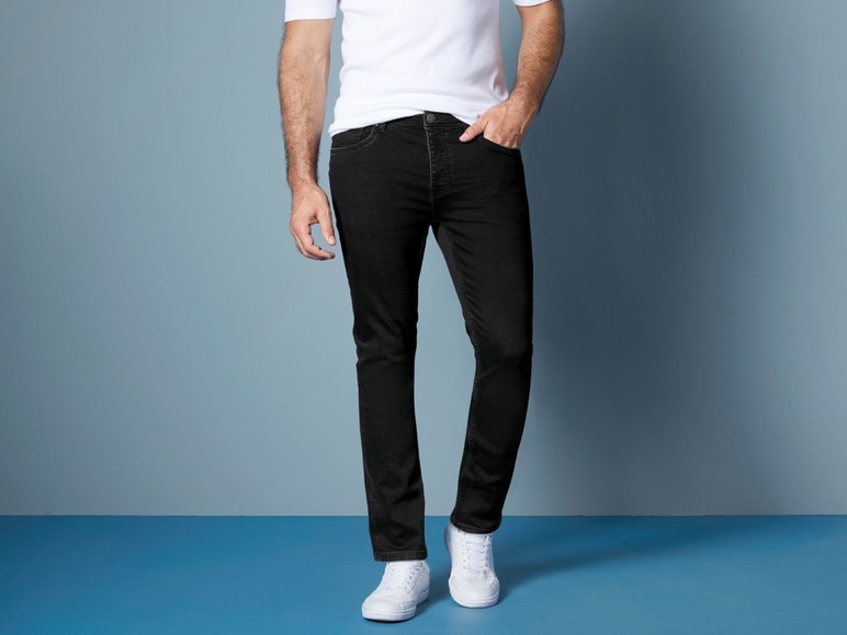 Gehe zu Vollbildansicht: LIVERGY® Jeans Herren, Slim Fit, im 5-Pocket-Style, mit Baumwolle und Elasthan - Bild 8