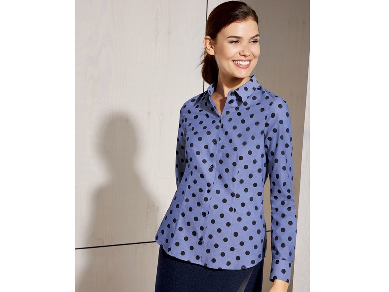 Gehe zu Vollbildansicht: ESMARA® Bluse, mit Wendler-Einlagen für Kragen und Manschetten, aus reiner Baumwolle - Bild 11