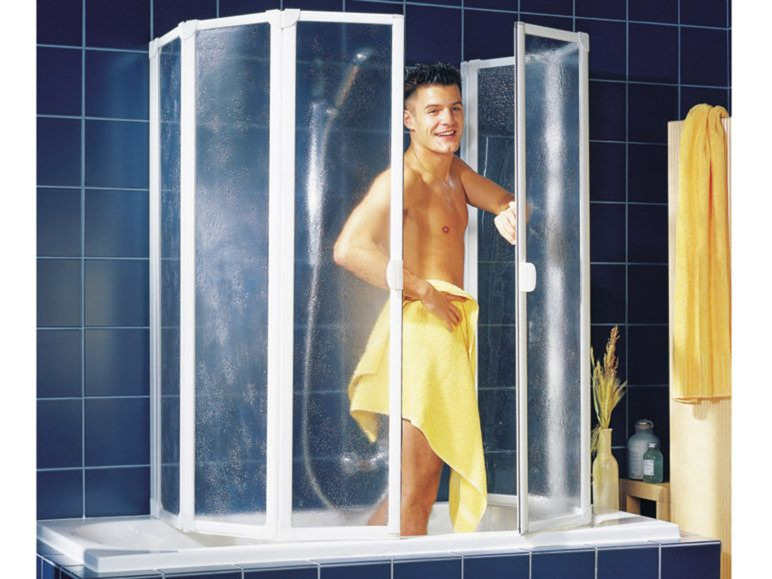 Gehe zu Vollbildansicht: Schulte Badewannenfaltwand Milano 2 x 3-teilig Einfach ohne Bohren - Bild 3