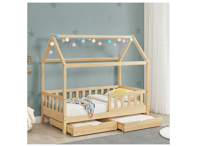 Gehe zu Vollbildansicht: Juskys Kinderbett »Marli«, im skandinavischen Design - Bild 202