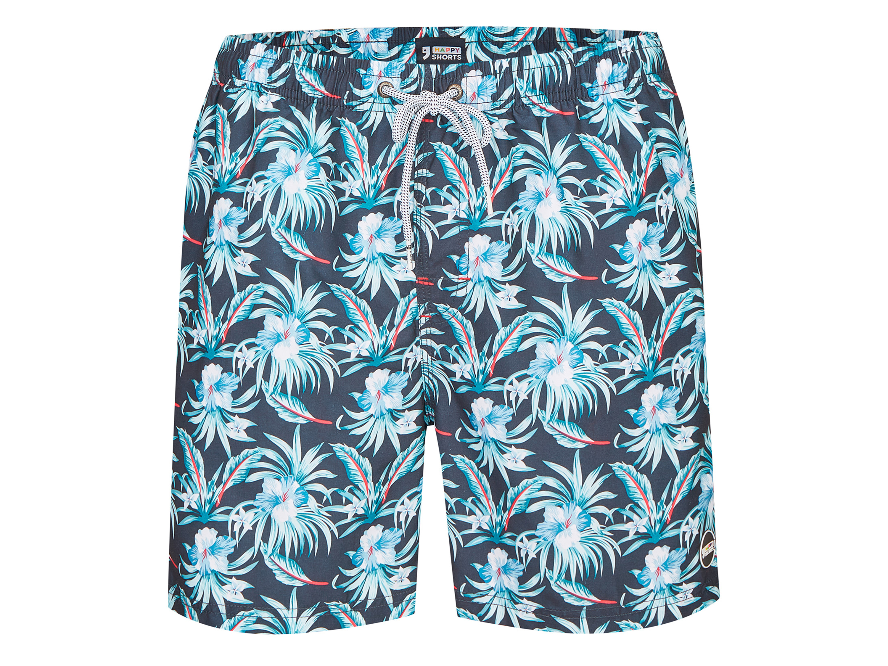 Happy Shorts Herren Badeshorts (Hawaii, M) M