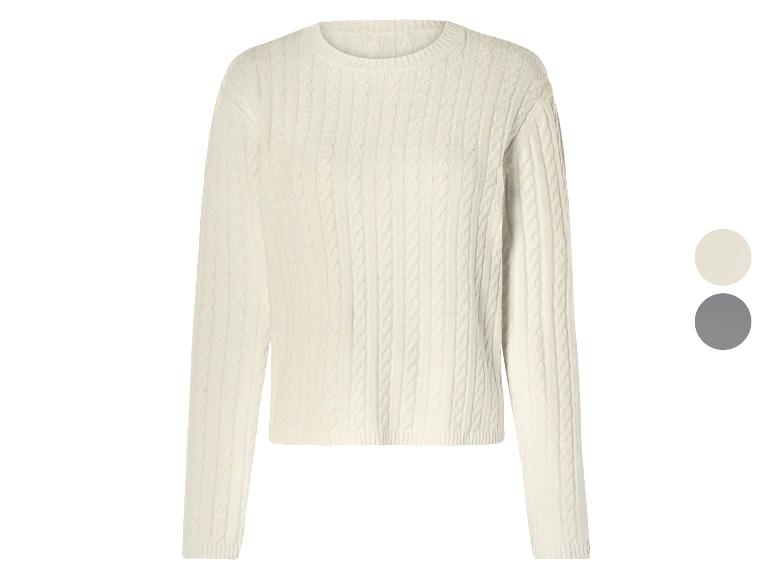 Gehe zu Vollbildansicht: esmara® Damen Strickpullover, mit Zopfmuster - Bild 1