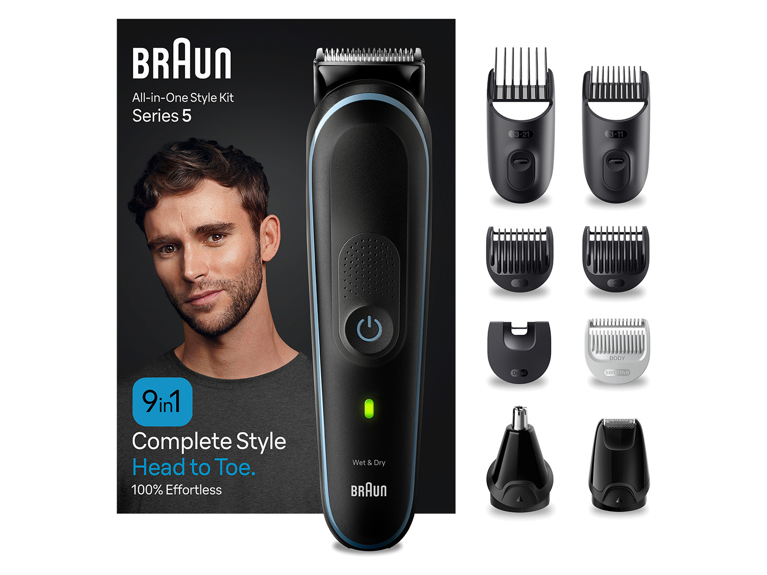BRAUN All-In-One Ba… Bartpflege Set, 9-in-1 Bodygroomer