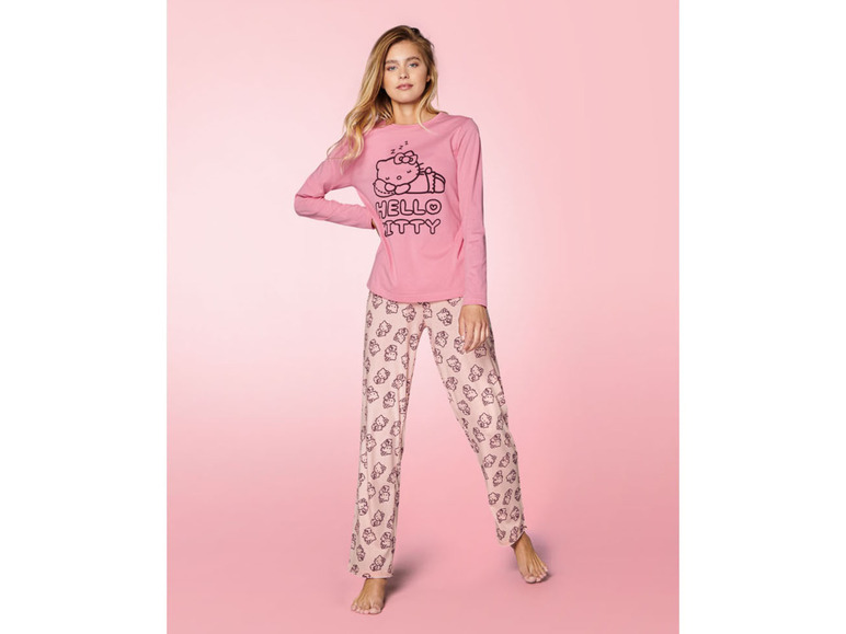 Gehe zu Vollbildansicht: Damen Pyjama, lang, mit Gummizugbund - Bild 16