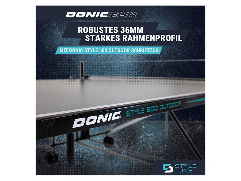 Gehe zu Vollbildansicht: DONIC Tischtennis-Set Style 600 Outdoor, inkl. Zubehör - Bild 21