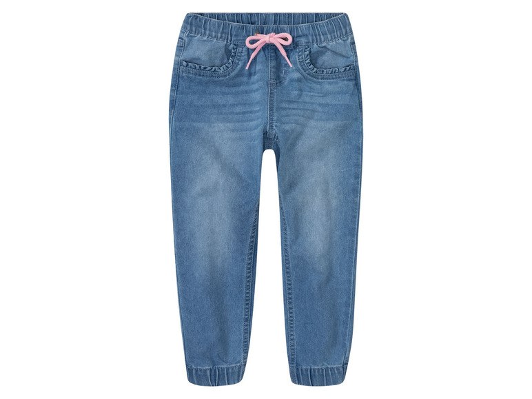 Gehe zu Vollbildansicht: lupilu® Kleinkinder Denim-Joggers mit Bündchen - Bild 2