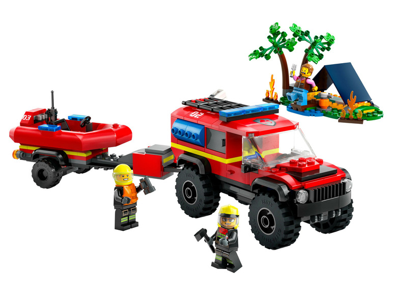 Gehe zu Vollbildansicht: LEGO® City 60412 »Feuerwehrgeländewagen mit Rettungsboot« - Bild 5