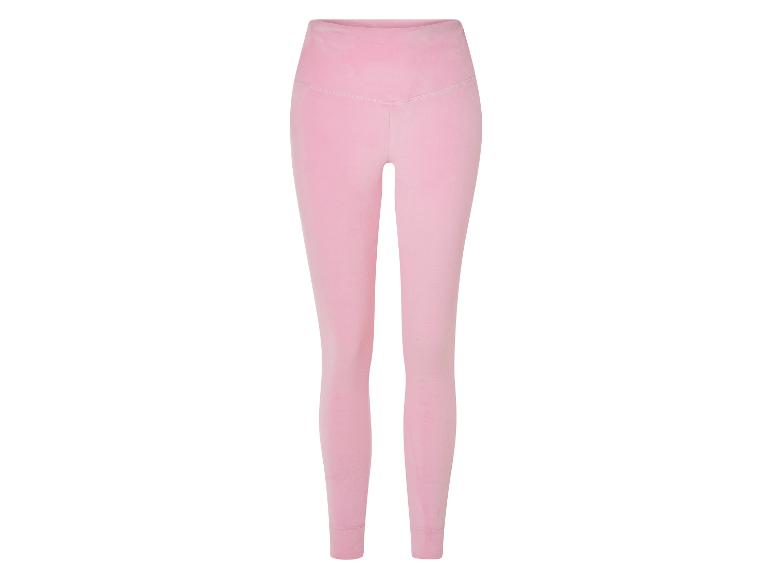 Gehe zu Vollbildansicht: esmara® Damen Velour-Leggings, mit Bündchen - Bild 2