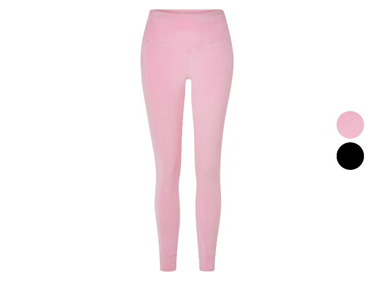 Gehe zu Vollbildansicht: esmara® Damen Velour-Leggings, mit Bündchen - Bild 1