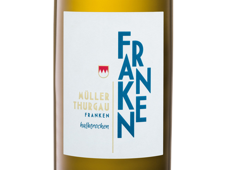 Weißwein halbtrocken, Müller-Thurgau Literflasche, 2022 Franken QbA