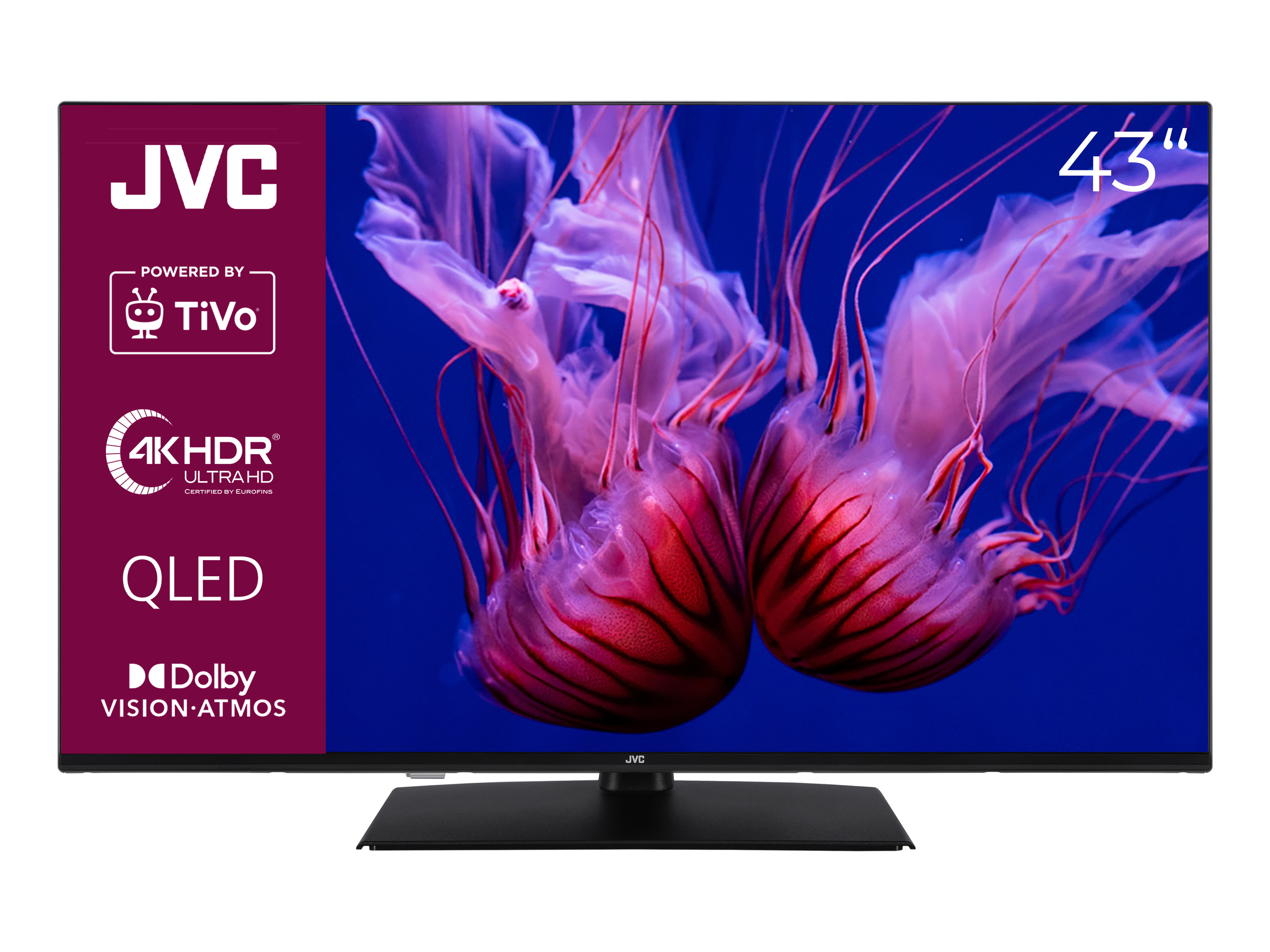 JVC Fernseher LT-VUQ3455 QLED TiVo Smart TV 4K UHD (43 Zoll) 43 Zoll