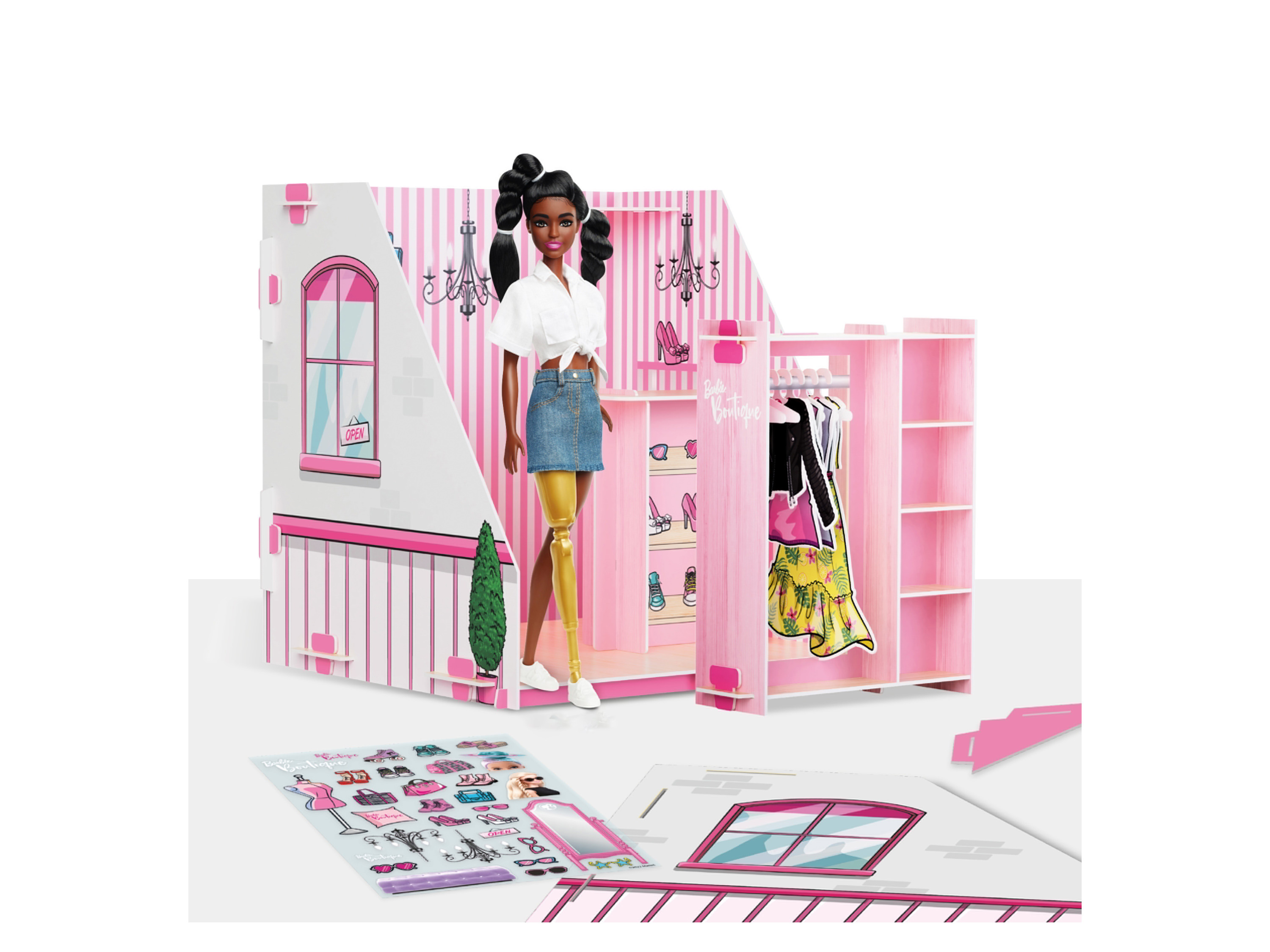 Barbie Creative Maker Kitz Pop-Up Boutique, Café, Vets (Boutique)