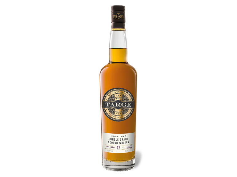 The Targe Highland Single mit Whisky Vol Scotch 44% 17 Jahre Grain Geschenkbox