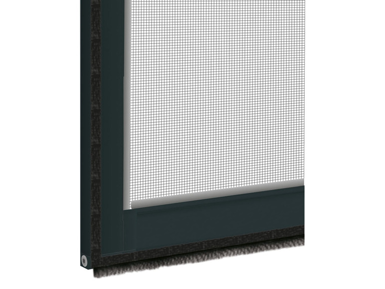 LIVARNO home Alu-Insektenschutztür, 100 x Set Trittschutz, 2er 210 cm, mit anthrazit