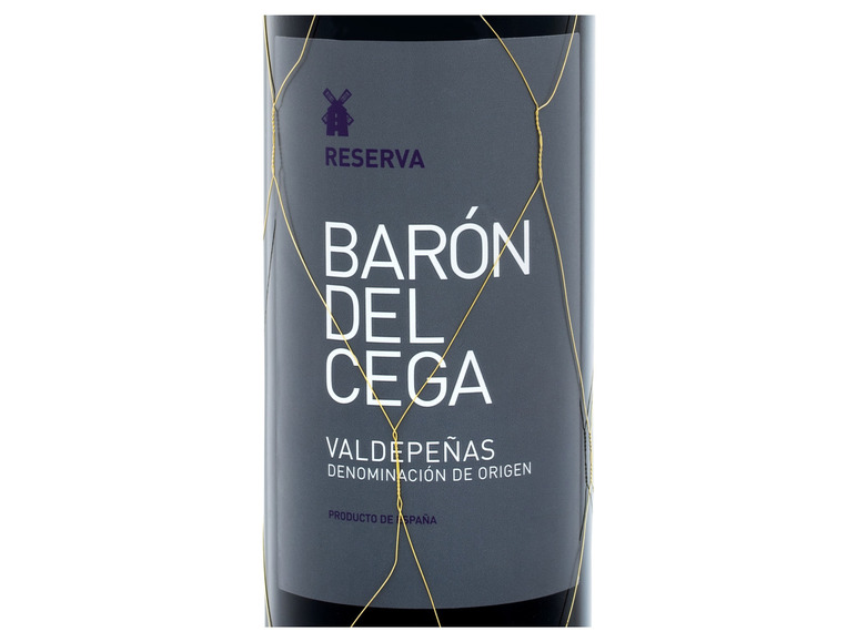 Gehe zu Vollbildansicht: Barón del Cega Valdepenas DO Reserva trocken, Rotwein 2018 - Bild 2