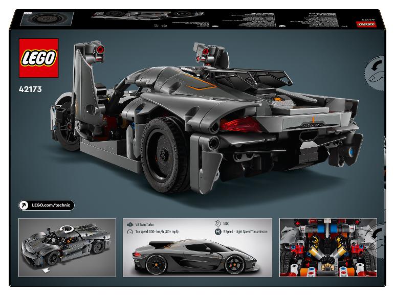 Gehe zu Vollbildansicht: LEGO® Technic 42173 »Koenigsegg Jesko Absolut Supersportwagen in Grau« - Bild 6