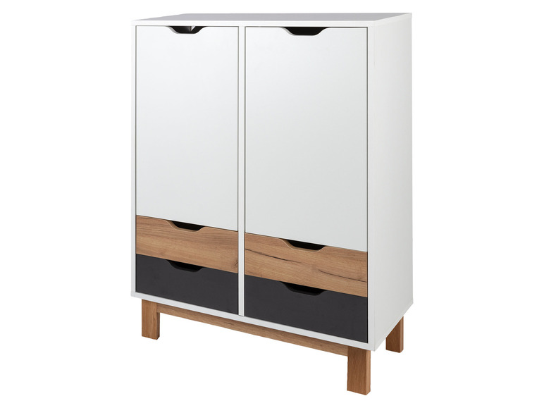 Gehe zu Vollbildansicht: LIVARNO home Highboard »Copenhagen« mit 2 Türen und 4 Schubladen - Bild 1