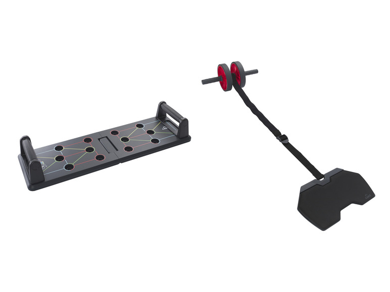 CRIVIT Push-up-Board / Fitnessroller, mit ergonomischen Griffen