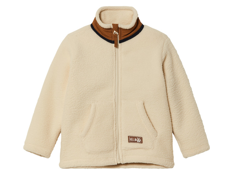 Gehe zu Vollbildansicht: lupilu® Kleinkinder Fleecejacke aus weichem Lammfellimitat - Bild 2