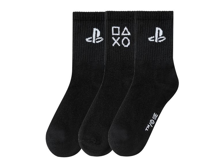 Gehe zu Vollbildansicht: PLAYSTATION / XBOX Kinder Socken, 3 Paar, mit Baumwolle - Bild 6