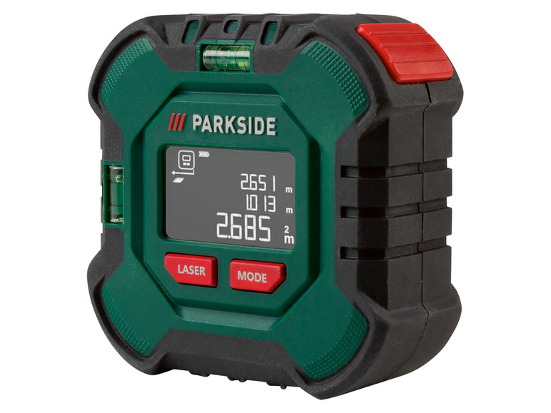 PARKSIDE® 4 V Akku-Massband mit Laserentfernungsmesser B1«, »PLMB 4 3 m