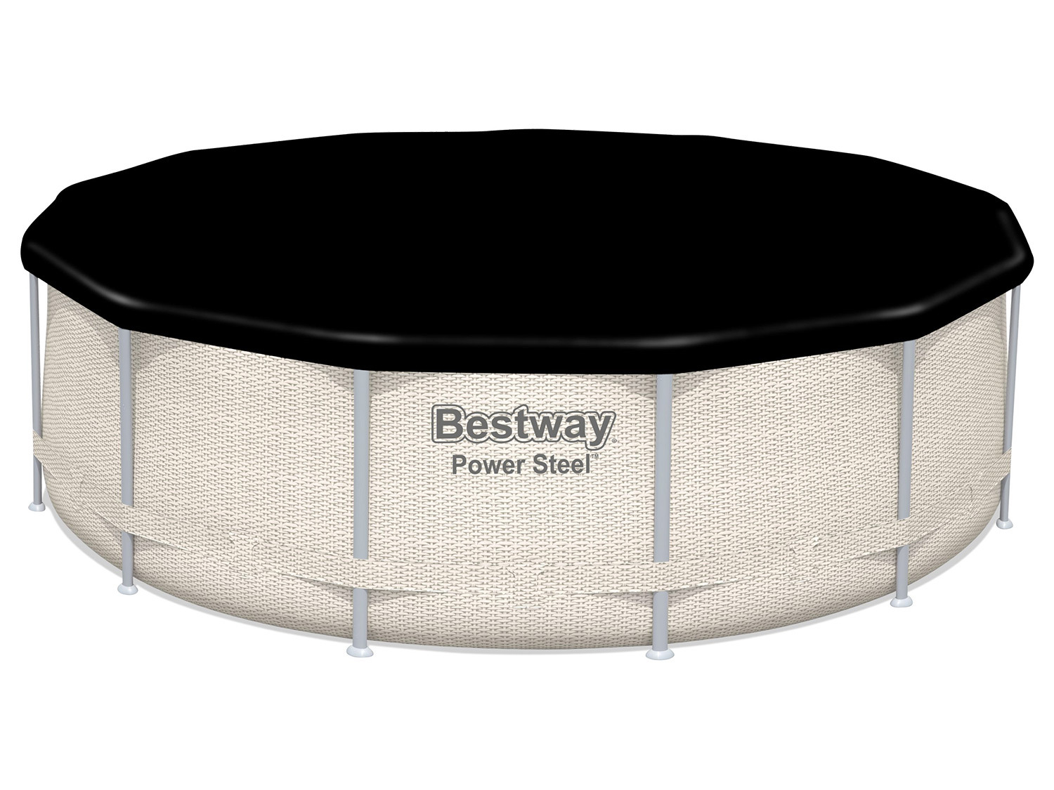 Steel Power Bestway mit Pool 396x107cm Filterpumpe