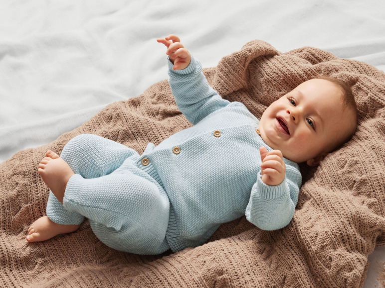 Gehe zu Vollbildansicht: lupilu® Baby Strickjacke aus reiner Bio-Baumwolle - Bild 3