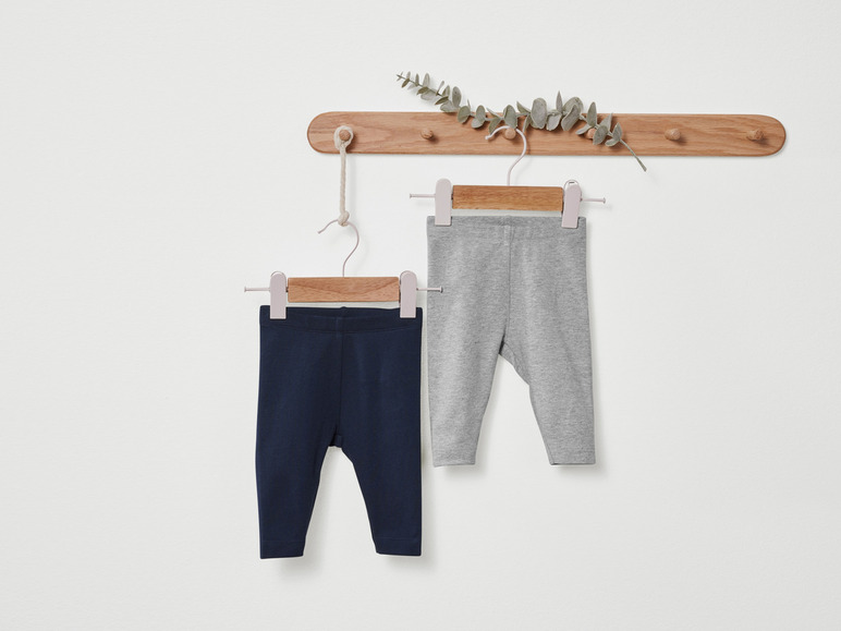 Gehe zu Vollbildansicht: lupilu® Baby Leggings, 2 Stück, mit Bio-Baumwolle - Bild 15