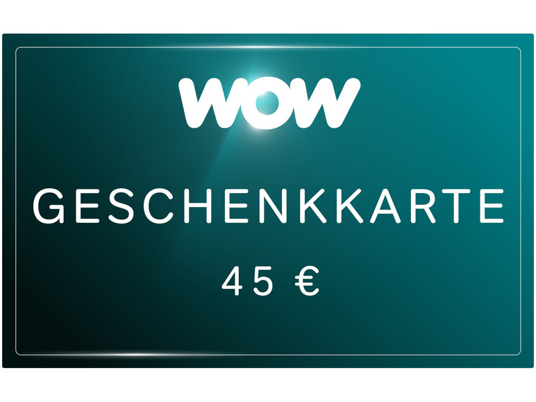 Gehe zu Vollbildansicht: WOW WOW Streaming Geschenkkarte 45€ - Bild 1