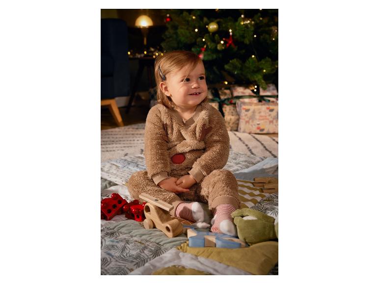 Gehe zu Vollbildansicht: lupilu® Baby Plüschanzug in weihnachtlichem Design - Bild 4