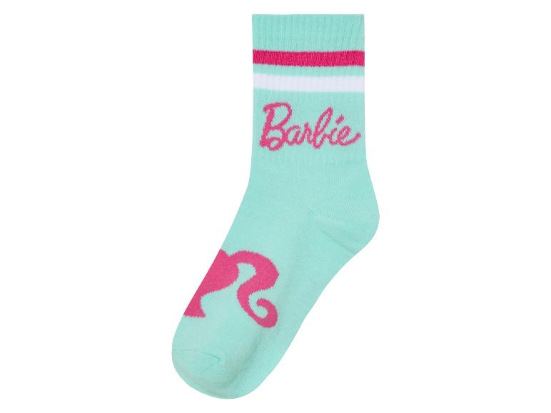 Gehe zu Vollbildansicht: Kleinkinder / Kinder Socken »Barbie«, 3 Paar, mit Baumwolle - Bild 6