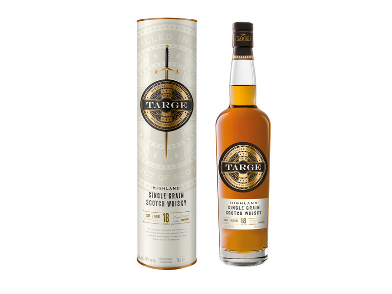 The Targe Highland Single 18 Scotch Grain Geschenkbox 44% Whisky Vol mit Jahre