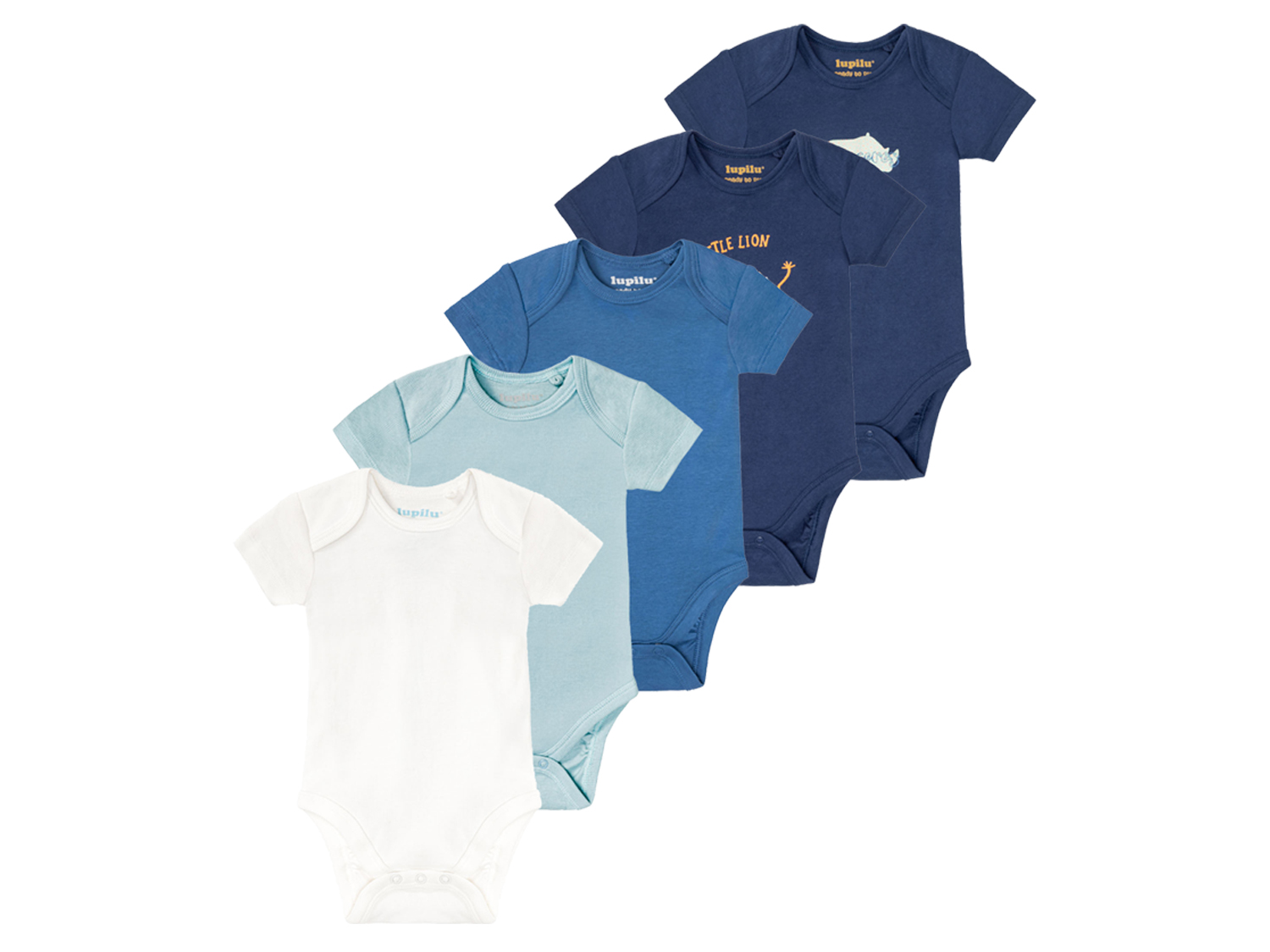 lupilu® Baby Body (50/56, marine/blau/weiß) 50/56