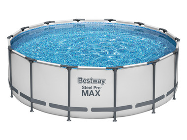 Bestway - Steel Pro MAX™ Frame Pool Komplett-Set mit Filterpumpe, Ø 427 x 122 cm