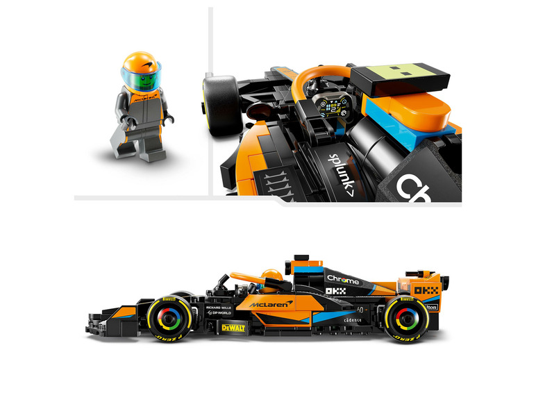 Gehe zu Vollbildansicht: LEGO® Speed Champions 76919 »McLaren Formel-1 Rennwagen 2023« - Bild 4