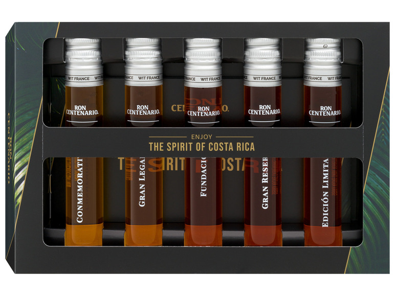 Ron Centenario Rum Tasting Set Entdeckerpaket - 5 x 50 ml, 40 % Vol